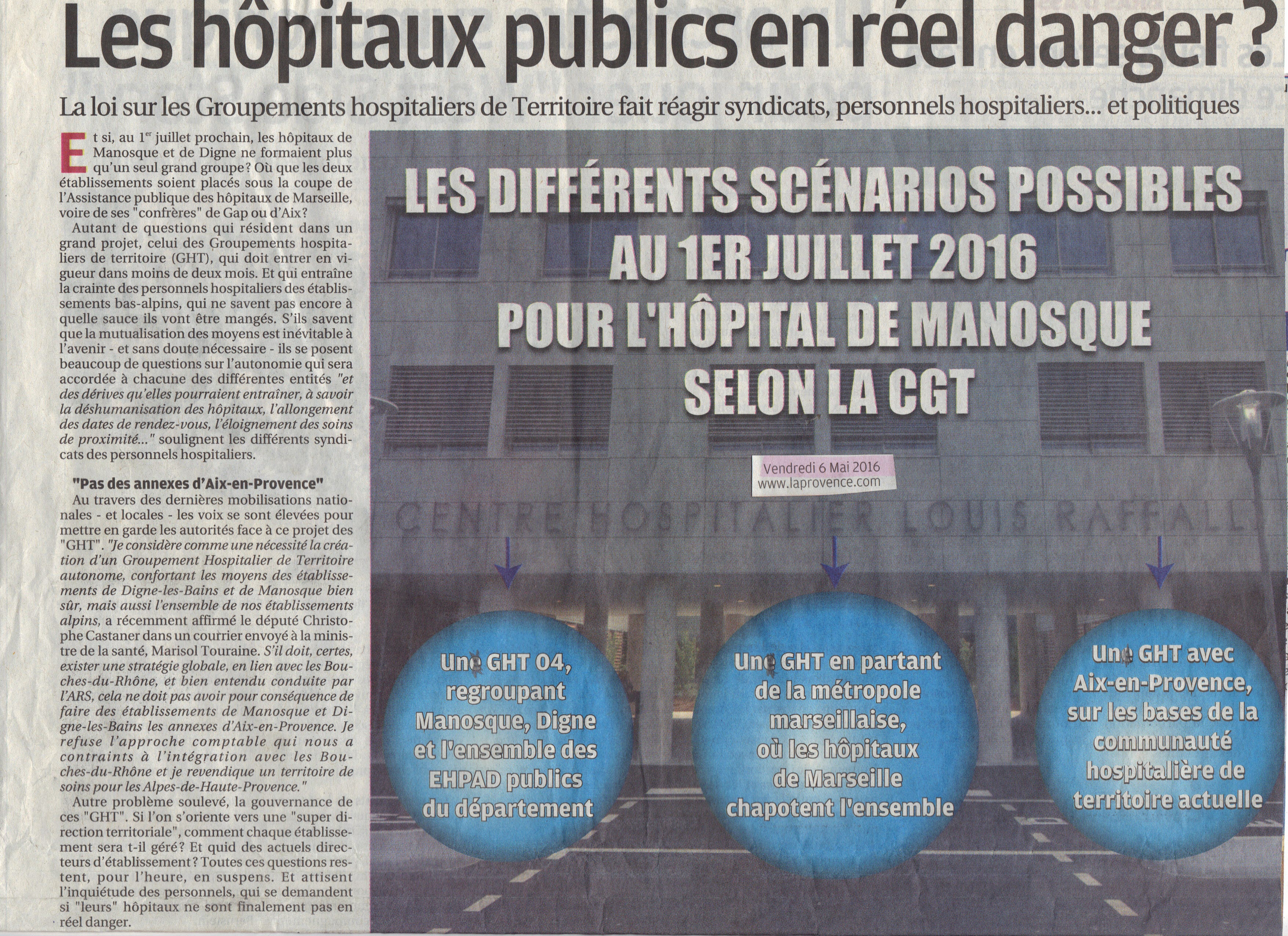 Article La Provence CGT GHT (1)