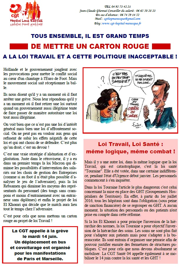 Tract Loi Travail GHT 14 juin 2016