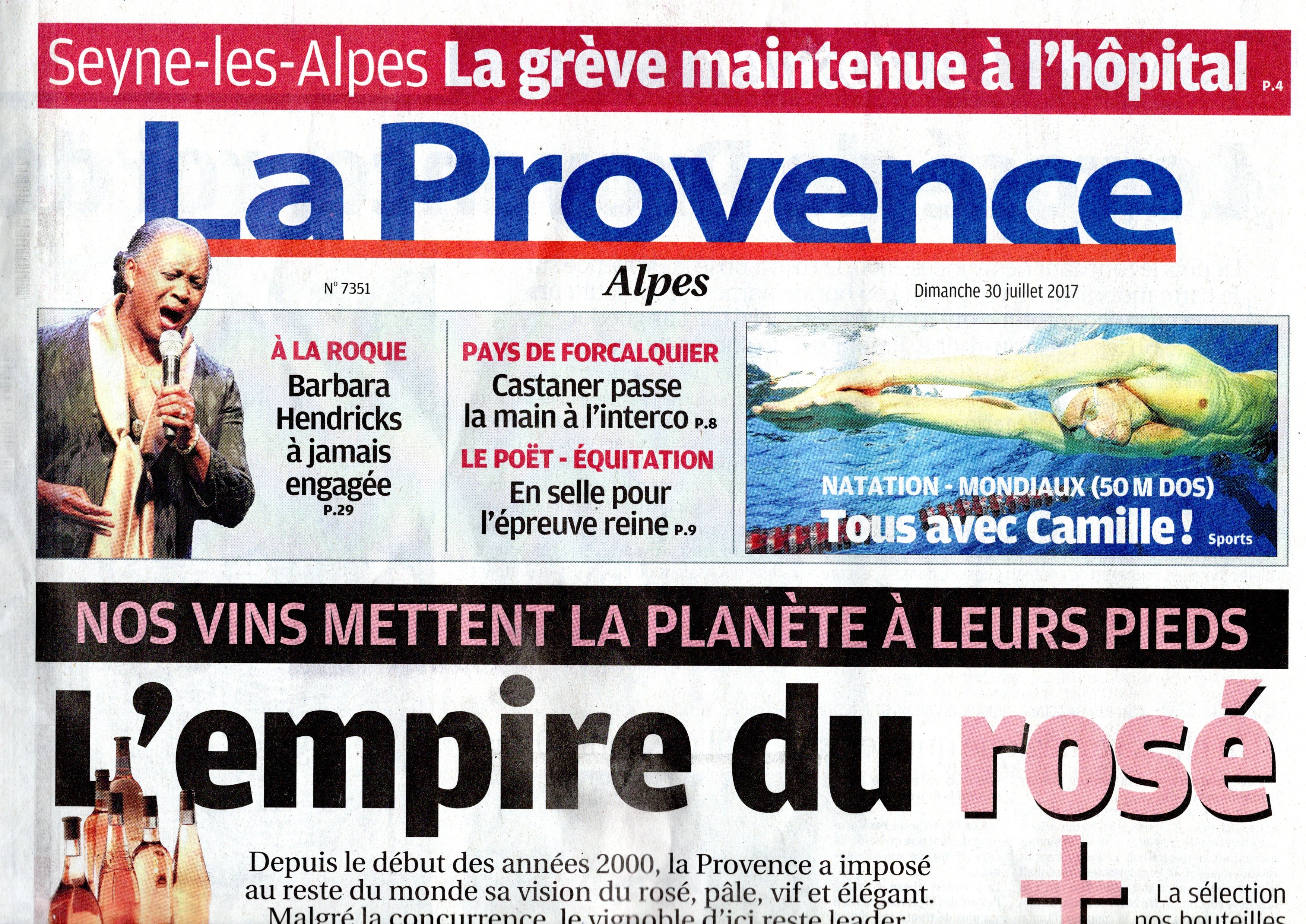 831. La Provence grève Seyne les Alpes (p1)