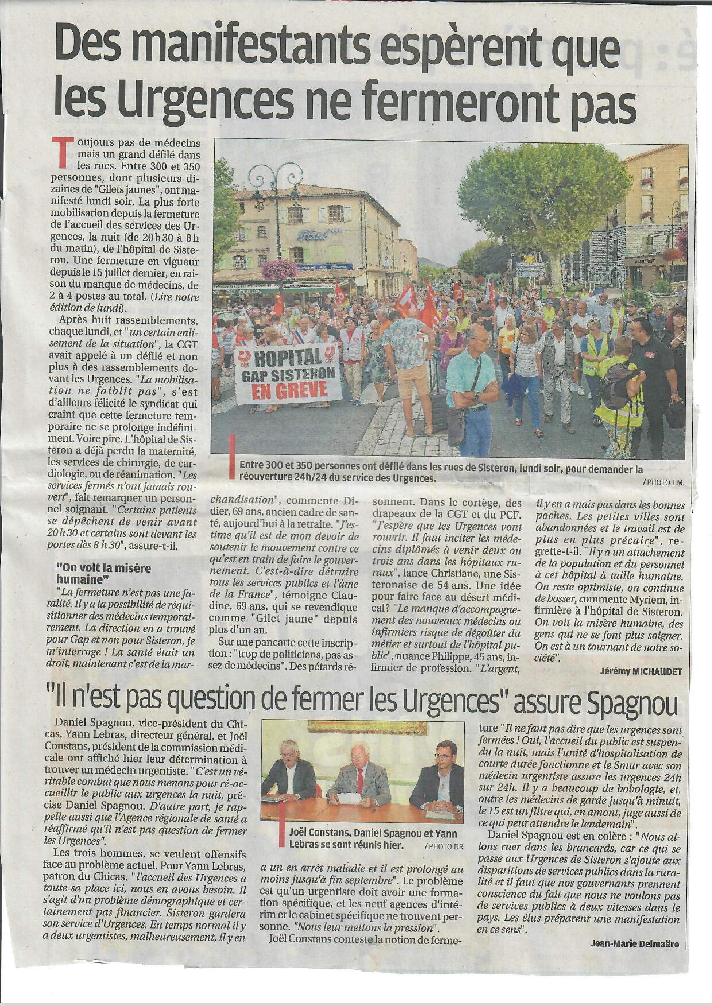 1160. Article La Provence du 29 août 2019