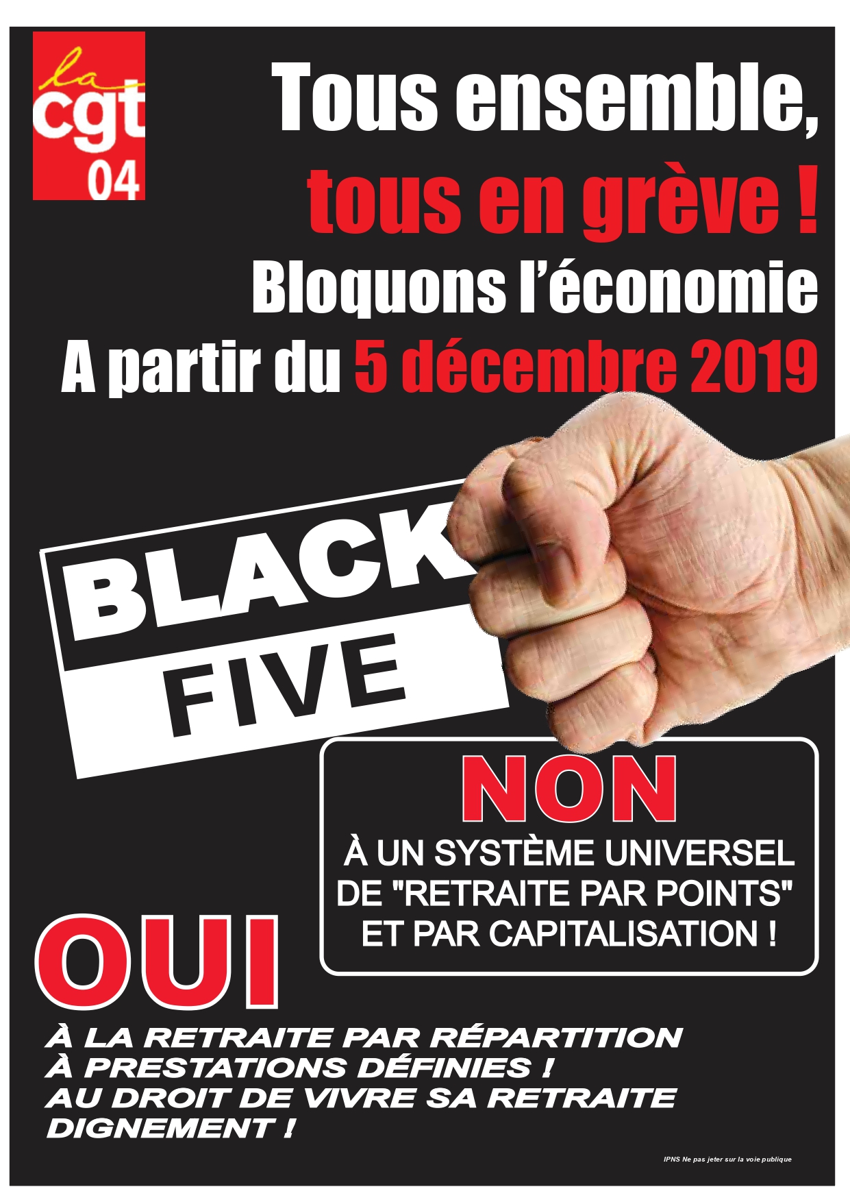 Tract UD CGT 04 Grèves 5 décembre 2019