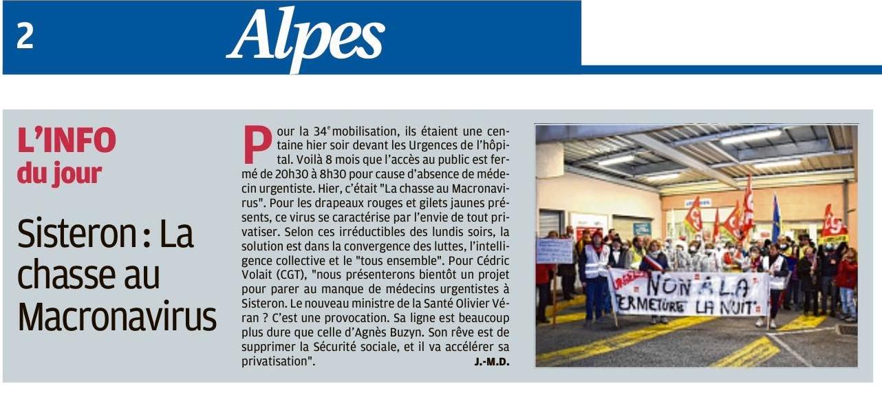 1231. Article La Provence du 18 février 2020