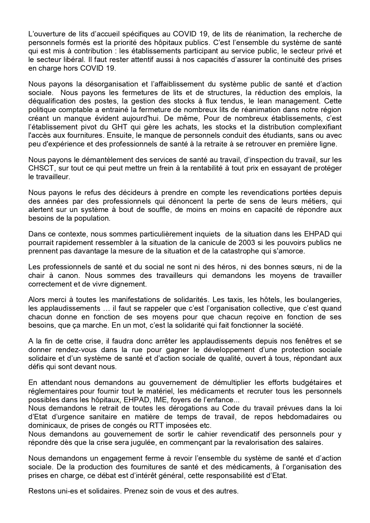 Covid-19 Communiqué Coordination Régionale PACA du 25 mars 2020 (2)